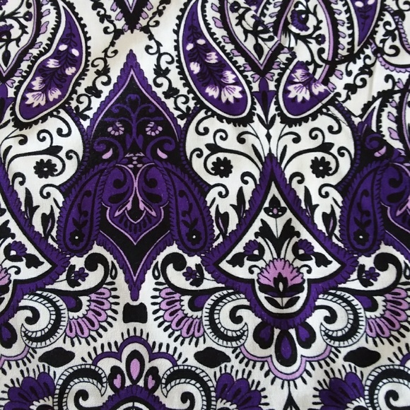 ☆☆ SOLD☆☆ Apt. 9 Purple Paisley Midi Dress - Picture 5 of 8